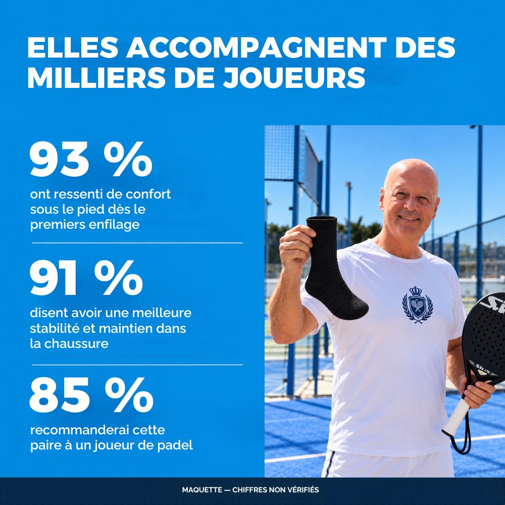 Padelsock - Chaussette confort pour le padel