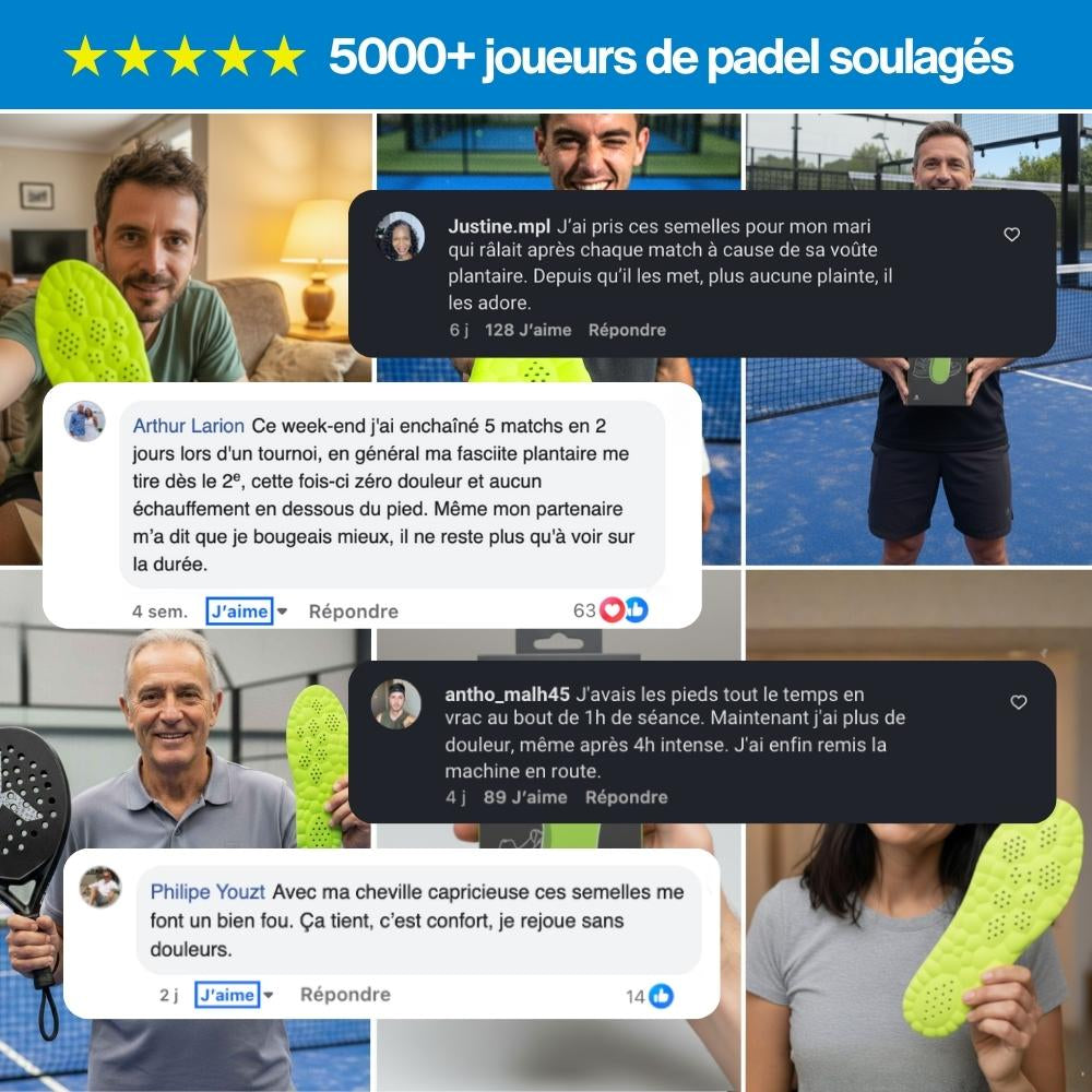 Semelle proshock - jouer plus longtemps sans douleur